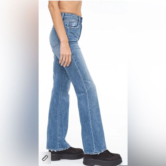 Revolve Pistola Stevie High Waist Flare Jeans in the color Seneca. 29 - Picture 3 of 13